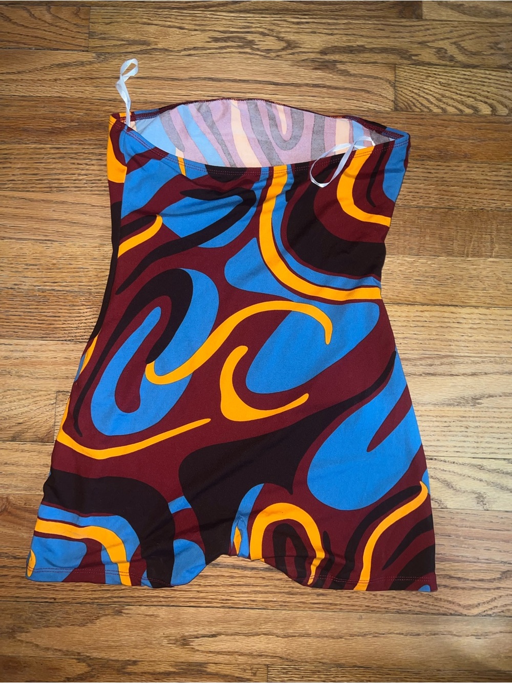 Women’s Multicolor Abstract Print - Blue/Maroon/Yellow